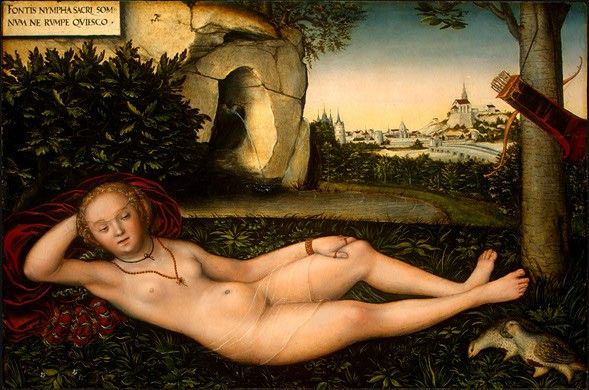 Cranach d.a. The Nymph of the Spring,  after 1537, NG Washin. ,  