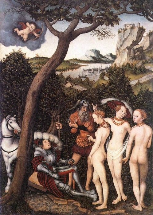 CRANACH Lucas the Elder The Judgment Of Paris 1528. ,  