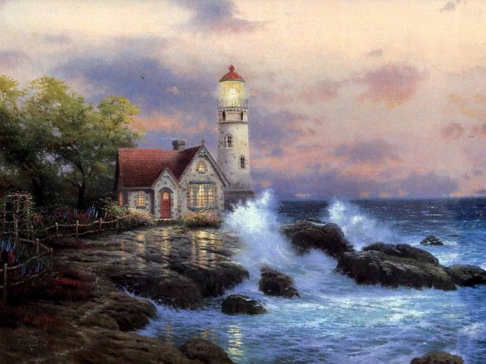 JLM-Thomas Kinkade-Beacon of Hope.  