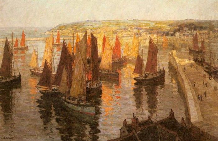 Williams Terrick Red And Gold Brixham. , Terrick