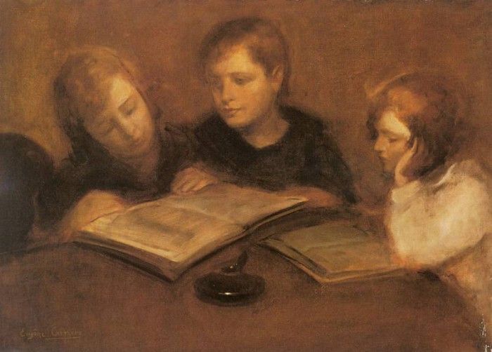 Carriere Eugene Girls Reading. , 