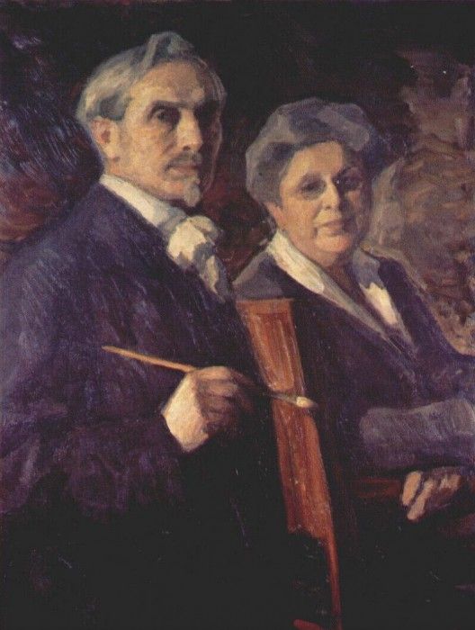 pasternak double portrait of the artist and his wife. 