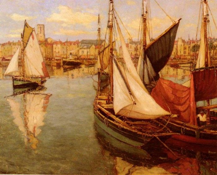 Charpentier Georges Dans Le Port De La Rochelle. , 