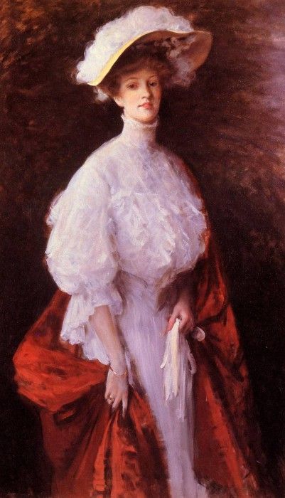 Chase William Merritt Portrait of Miss Frances. ,  