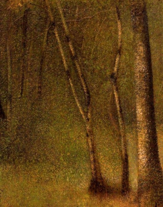 Seurat Forest at Pontaubert, 1881,. , 