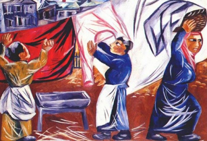 goncharova washerwomen 1911. , 