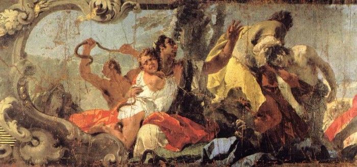 Tiepolo The Scourge of the Serpents detail1. ,  