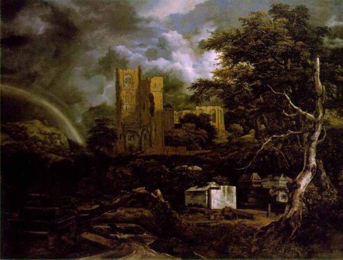 RUISDAEL Jacob Isaackszon van The Jewish Cemetary 2. ,  