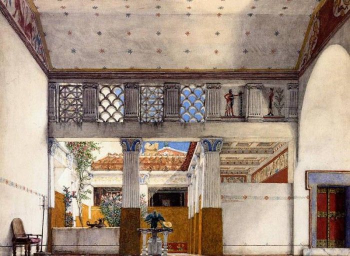Alma Tadema Interior of Caius Martius-s House. - 