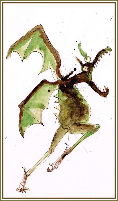 bs-fsf- Ralph Steadman- Welsh Dragon. , 