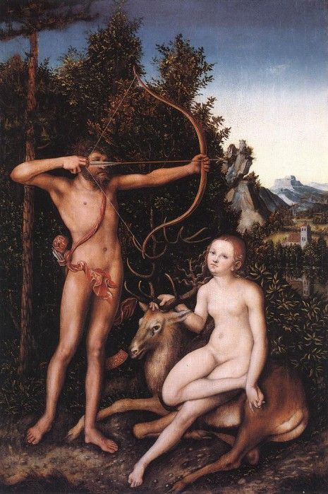 CRANACH Lucas the Elder Apollo And Diana. ,  