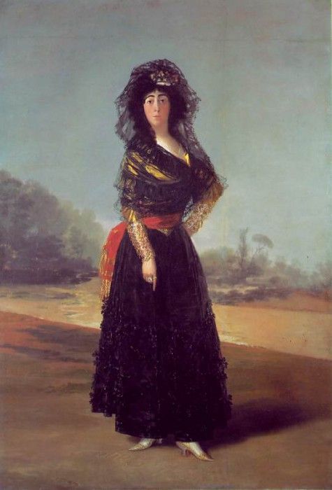 Goya Duchess of Alba, 1797, 210.2x149.3 cm, Hispanic Society.   ,  