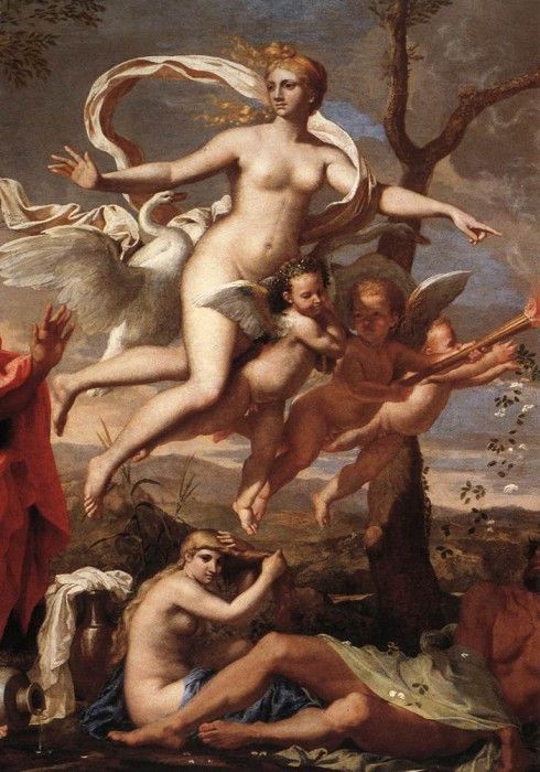 Poussin Venus Presenting Arms to Aeneas detail1. , 