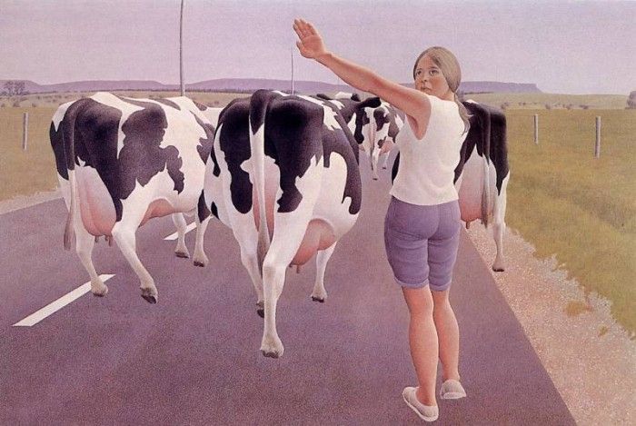 Alex Colville - Stop for Cows, De. , 