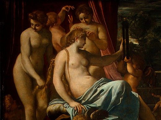 Carracci Venus Adorned by the Graces, 1590-1595, 133x170.5(1. , 