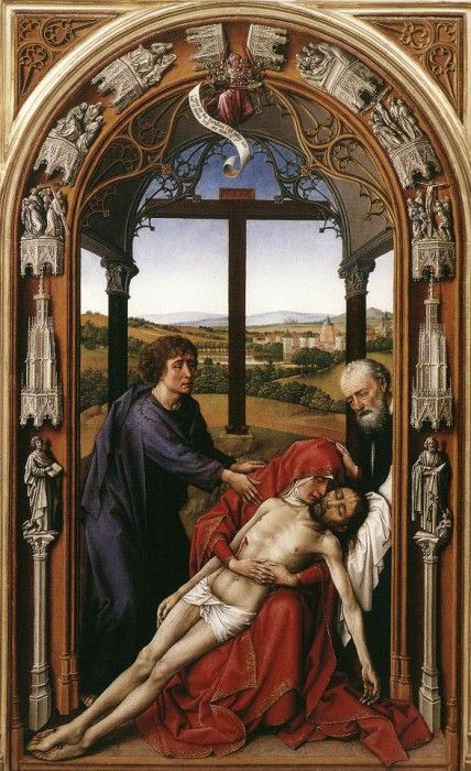Weyden Miraflores Altarpiece (central panel). ,   