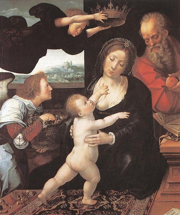 ORLEY Bernaert van Holy Family 1522. ,  Bernaert