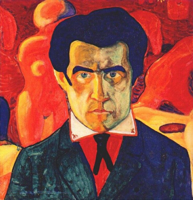 malevich self-portrait i c1908-9. , 