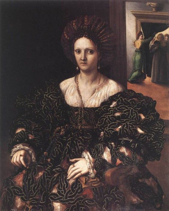 GIULIO ROMANO Portrait Of A Woman. , 