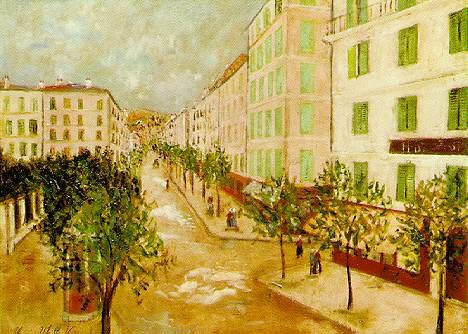 Utrillo Street at Corte, Corsica, 1913, 60.8x80.7 cm, NG Was. , 