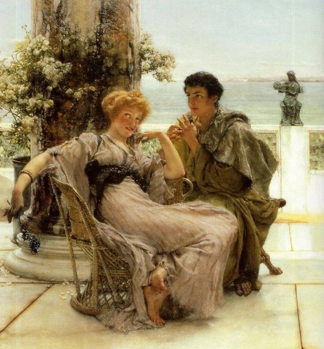 Alma Tadema Courtship the Proposal. - 