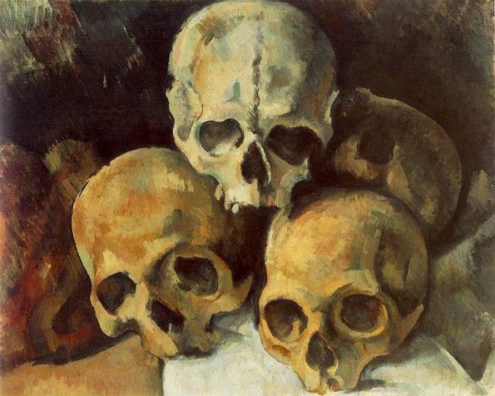 CeZANNE PYRAMID OF SKULLS,C.1901, PRIVATE, VENTURI 753. , 