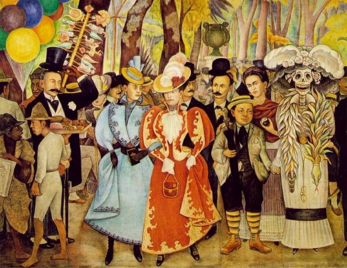 1948 A Dream of a Sunday Afternoon in Alameda Park detail. , 