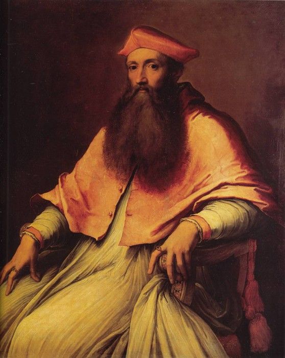 Piombo Portrait of Cardinal Reginald Pole. ,  