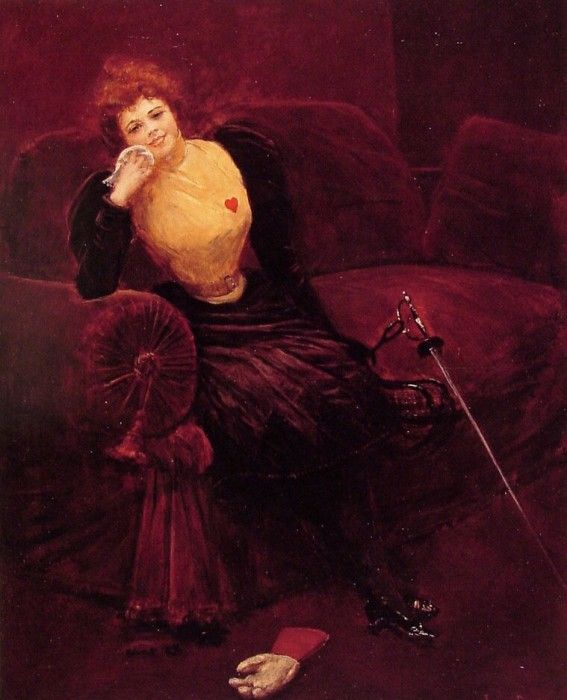 Une escrimeuse woman fencer.  