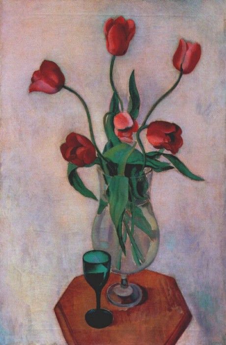 sheeler red tulips 1925-6. Sheeler, 