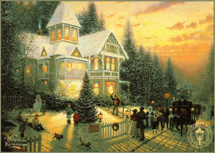 pa ThomasKinkade 07 VictorianChristmas.  
