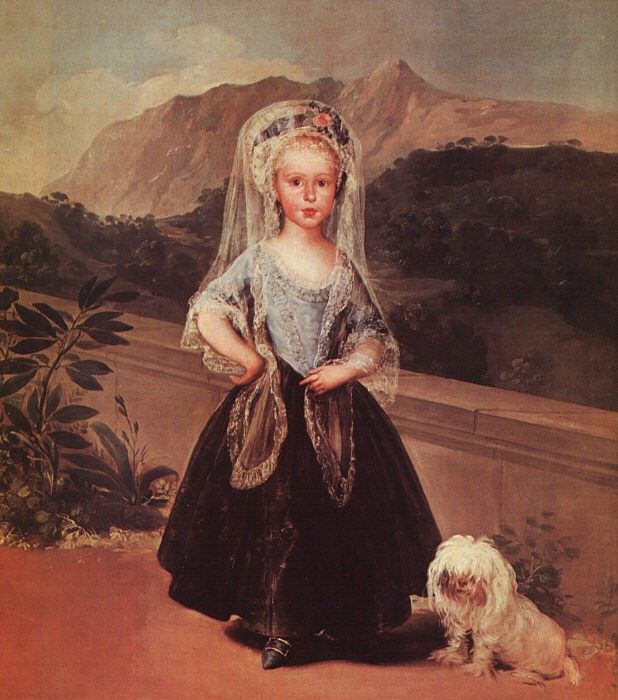 Goya Portait of Maria Teresa de Borbon y Vallabriga, 1783, o.   ,  