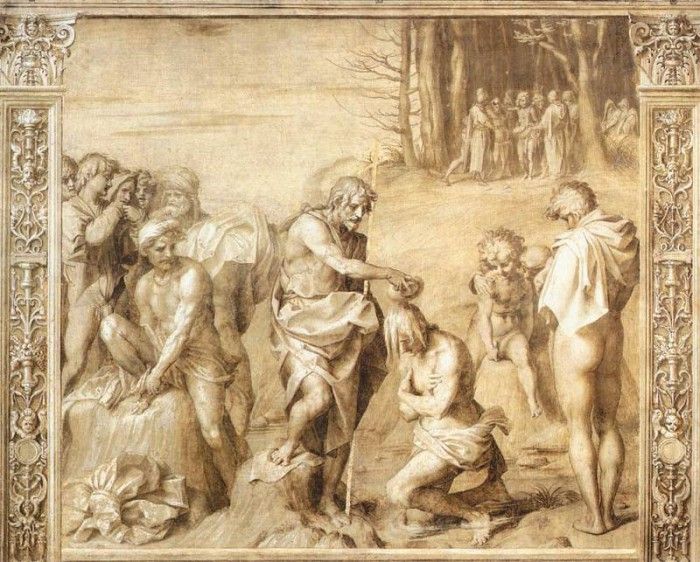 ANDREA DEL SARTO Baptism Of The People. , 