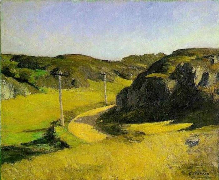 Hopper Road in Maine, 1914, Whitney Museum of American Art, . , 