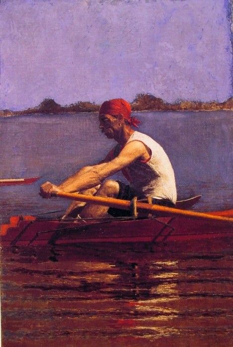 John Biglin in A single Scull. , 