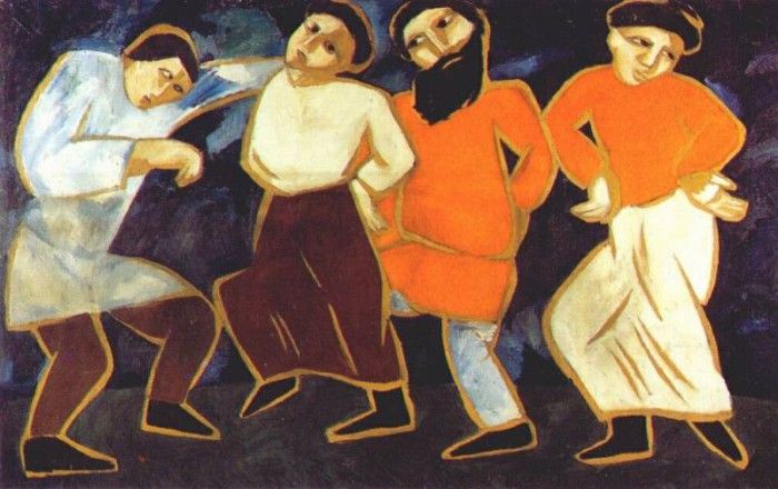 goncharova peasants dancing 1911. , 