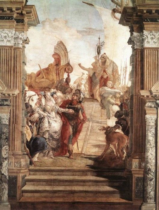 Tiepolo Palazzo Labia The Meeting of Anthony and Cleopatra. ,  