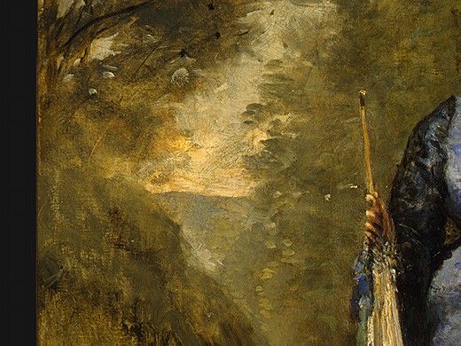 Corot Madame Stumpf and Her Daughter, 1872, Detalj 2, NG Was. , --