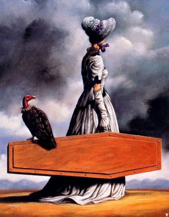 rafal olbinski the visit of the old lady. Olbinski, 
