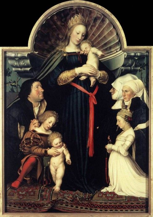 Holbien the Younger Darmstadt Madonna.   