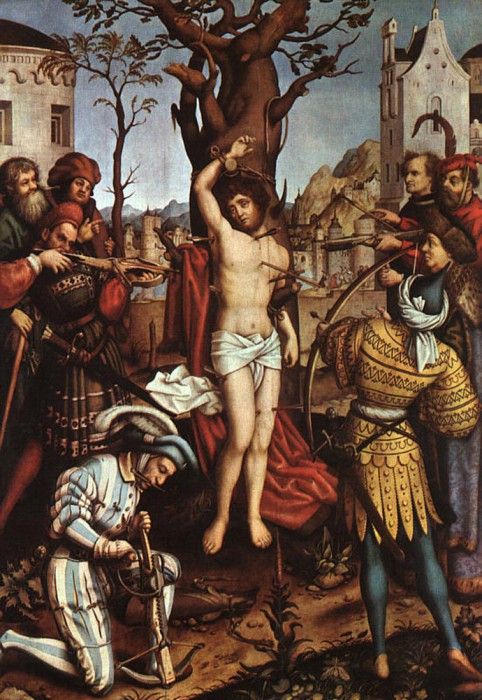 HOLBEIN Hans the Elder The Martyrdom Of Saint Sebastian. ,  