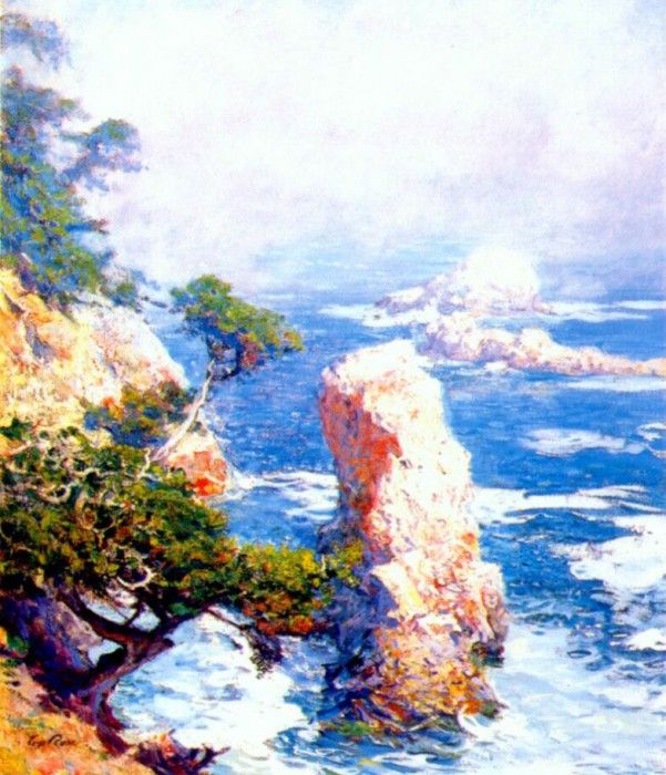 rose mist over point lobos c1918. , 