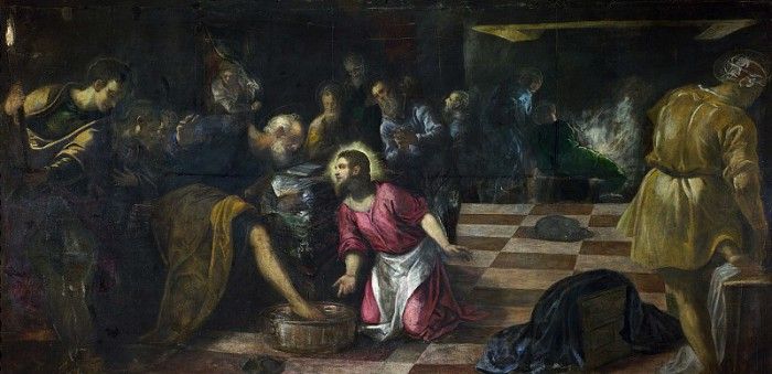   -      [Christ washing the Feet of the Disciples]. , 