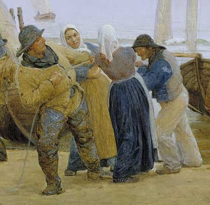 Kroyer Peder Severin Pescadores de Hornbaek 1875. Kroyer,  