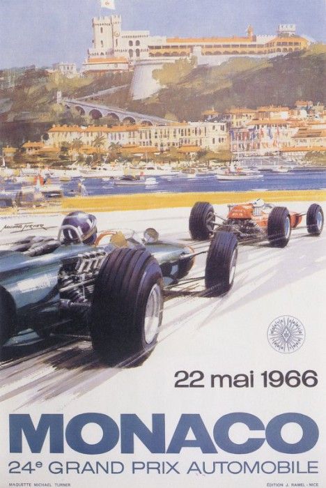 Cmamtmon 060 poster monaco gp 1966. , 