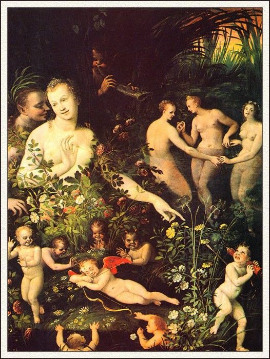 bs- School Of Fontainebleau- Allegory Of Water Or Of Love. 