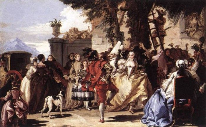 TIEPOLO Giovanni Domenico Ball In The Country. ,  