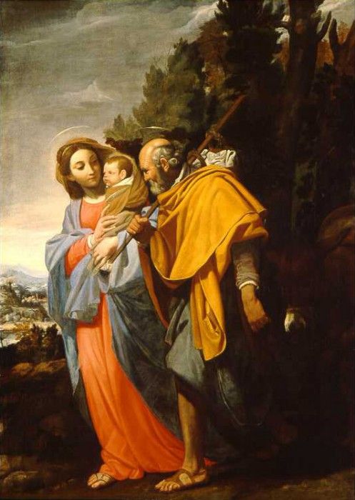 Fiasella Domenico Flight into Egypt. Fiasella, 