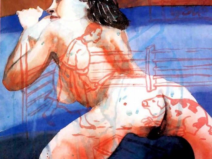 erotic art csg020 untitled-david salle. , 