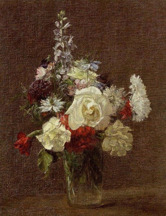 Fantin Latour Henri Mixed Flowers. -, ---